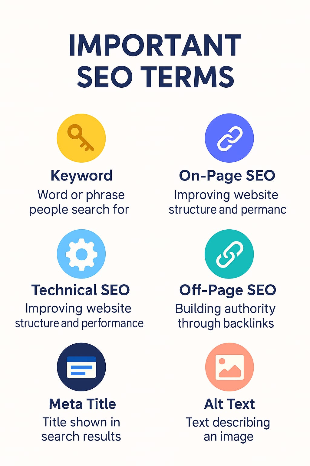 important SEO terms
